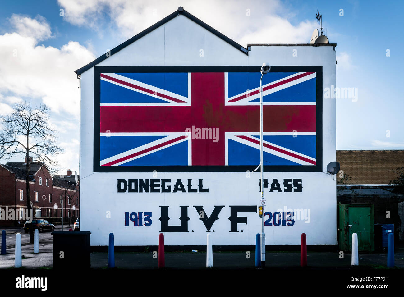 UVF Wandbild in Donegall Pass, Süd-Belfast Stockfoto