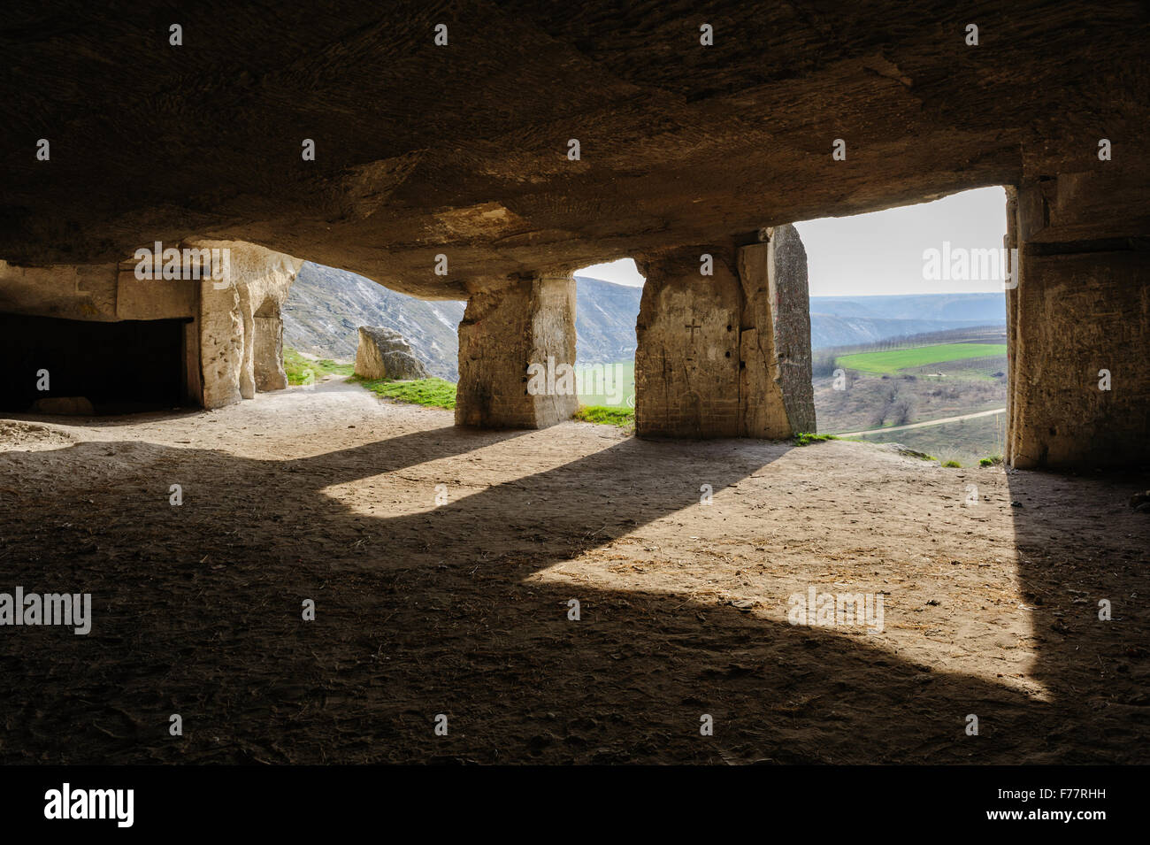 Kalkstein Minen, alte Orhei, Moldawien Stockfoto