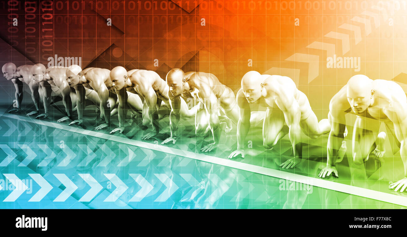 Technologie-Raster mit einem Tech futuristische Kunst abstrakt Stockfoto