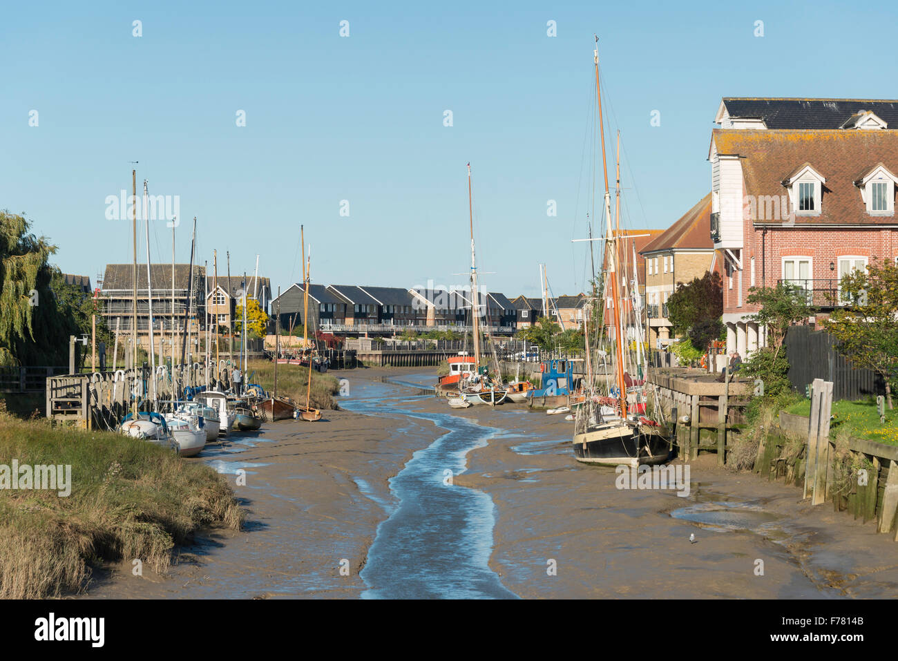 Faversham Creek Faversham, Kent, England, Vereinigtes Königreich Stockfoto