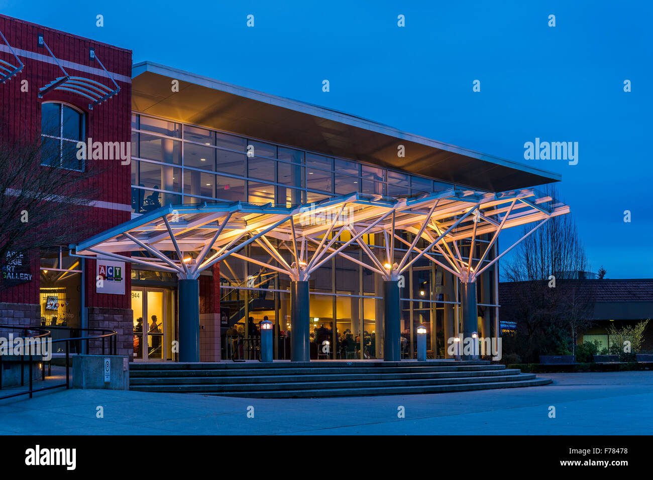ACT, Kulturzentrum und Theater Komplex, Bezirk von Maple Ridge, British Columbia, Kanada Stockfoto