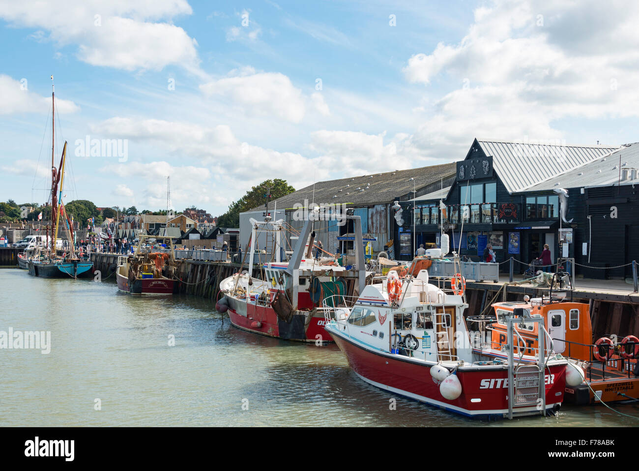 Hafen von Whitstable, Whitstable, Kent, England, Vereinigtes Königreich Stockfoto