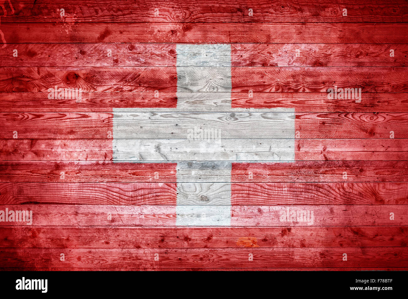 Grunge Schweiz Flagge Stockfotos und -bilder Kaufen - Alamy