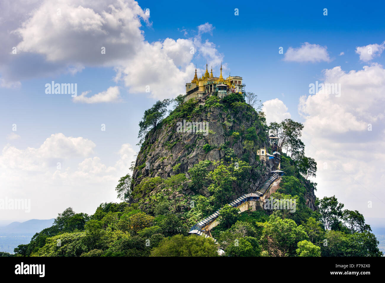 Mt. Popa, Mandalay-Division, Myanmar. Stockfoto