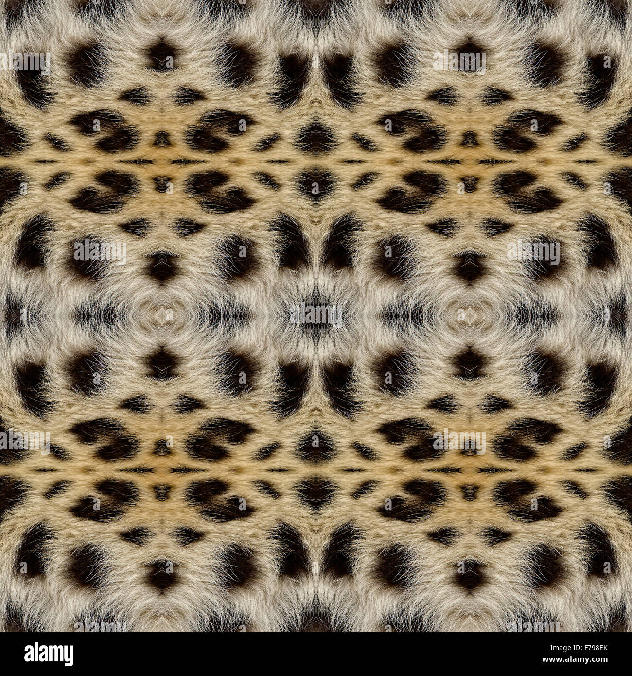 Abstrakte nahtlose Hintergrund oder Textur geometrische Abbildung basierend auf Leopard Fell. Schöne natürliche Motiv. Stockfoto