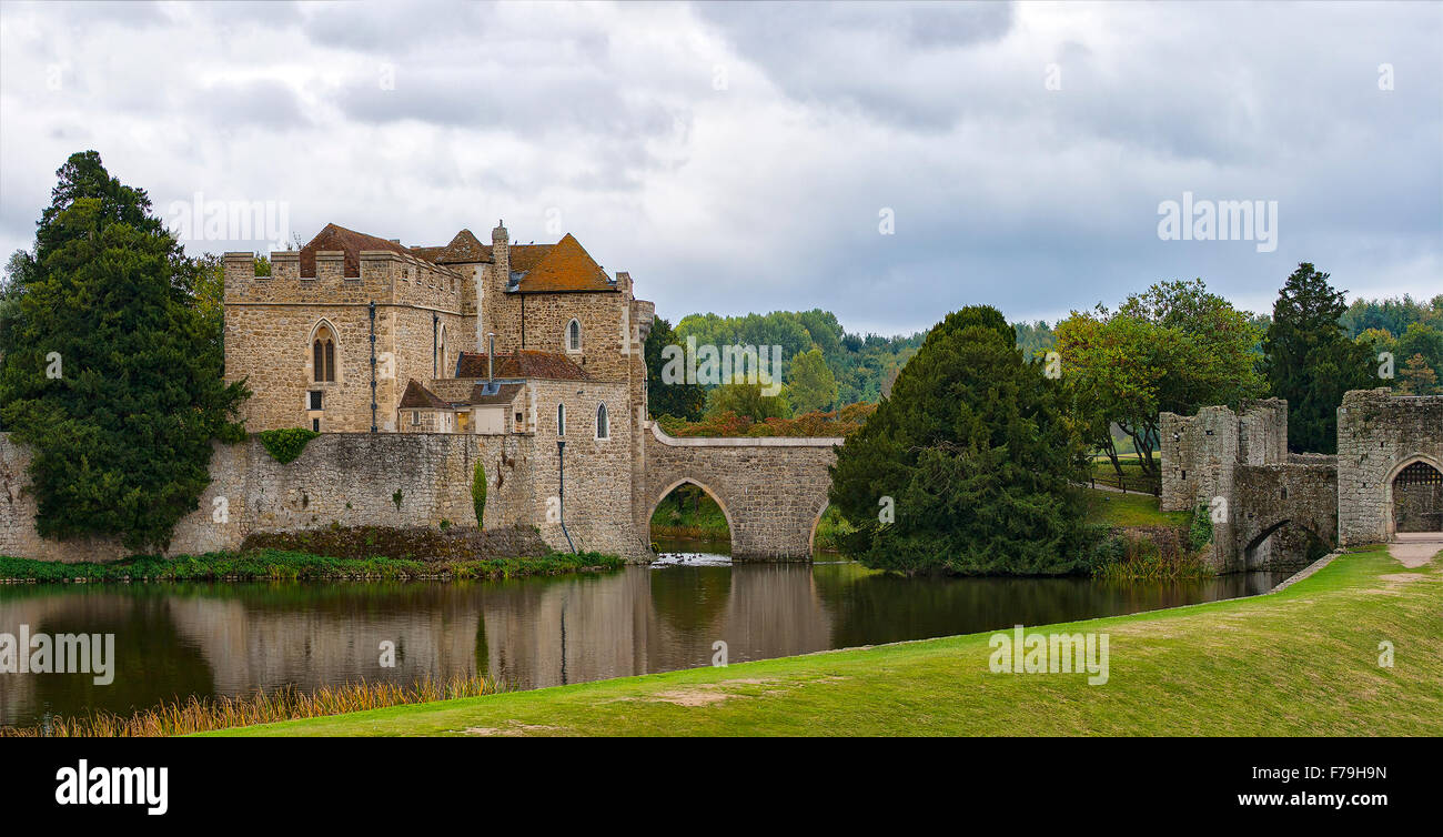 Bild des Leed Castle in Kent, England. Stockfoto