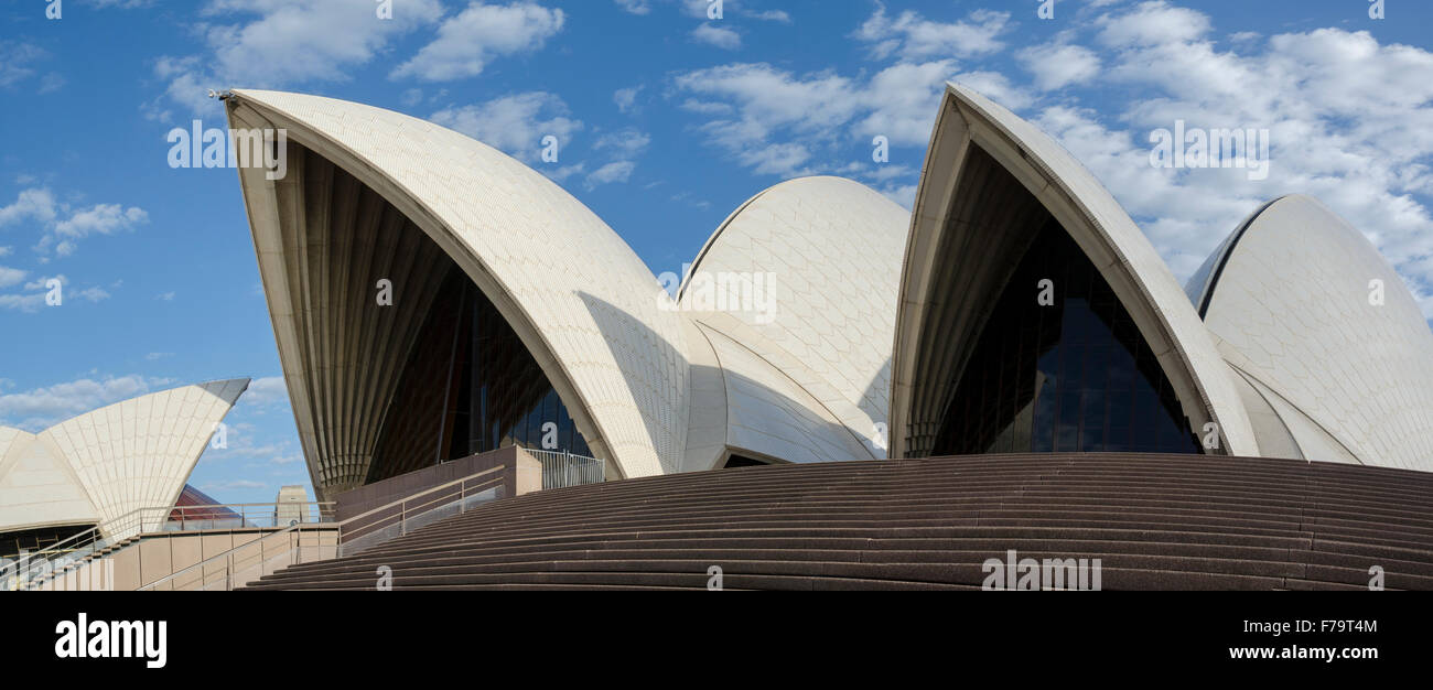 Panoramabild des Opernhauses von Sydney in New South Wales, Australien Stockfoto
