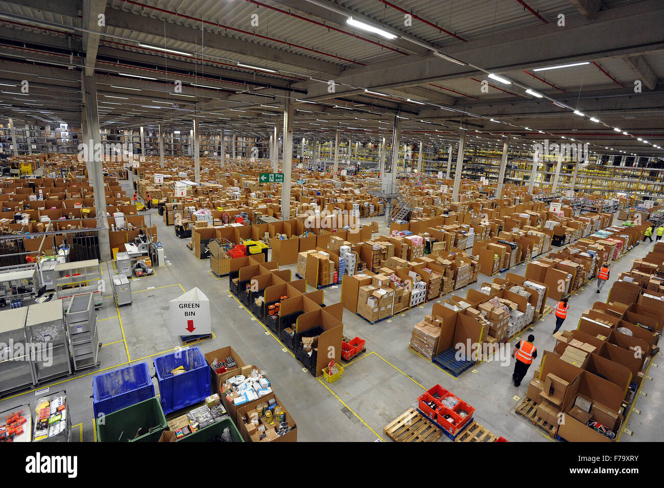 Amazon.Co.UK Innenraum Swansea, Wales Stockfoto