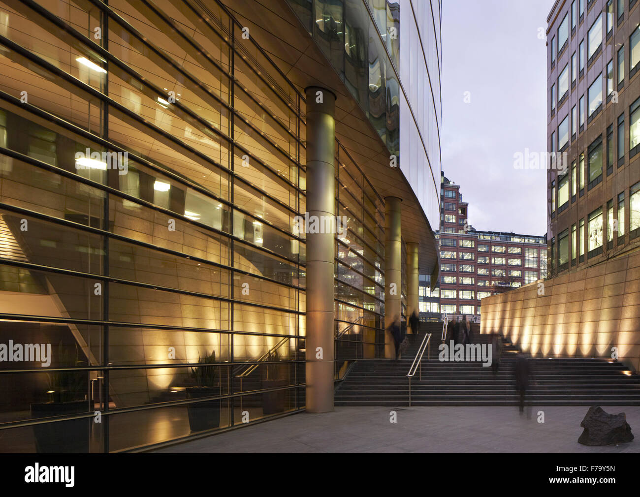 Öffentlicher Raum, Broadgate London 2012 Stockfoto