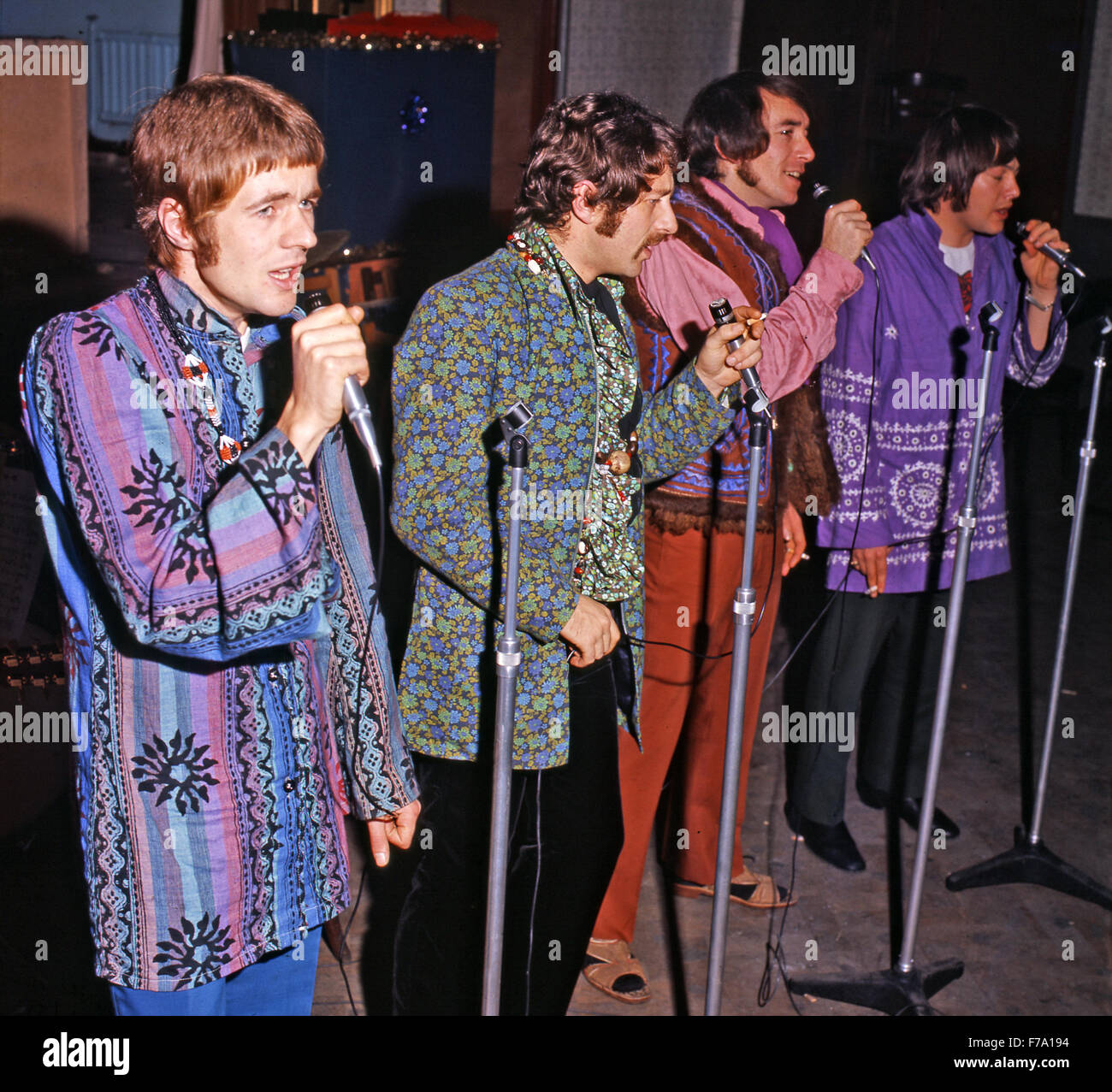 DIE FLOWERPOT MEN englischen pop-Gruppe im Jahr 1967. Von links: Peter Nelson, Tony Burrows, Neil Landon, Robin Shaw Stockfoto