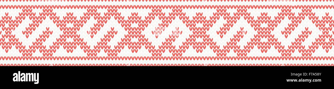 Nahtlos gestrickte Vektormuster für Weihnachten design Stock Vektor