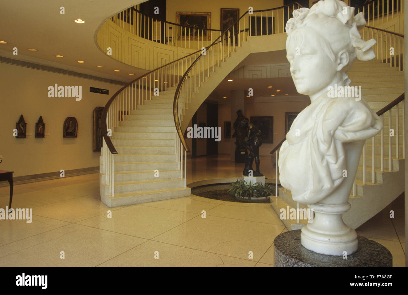 Ponce Museum der Kunst, entworfen von Edward Durell Stone, Puerto Rico, Karibik. Stockfoto
