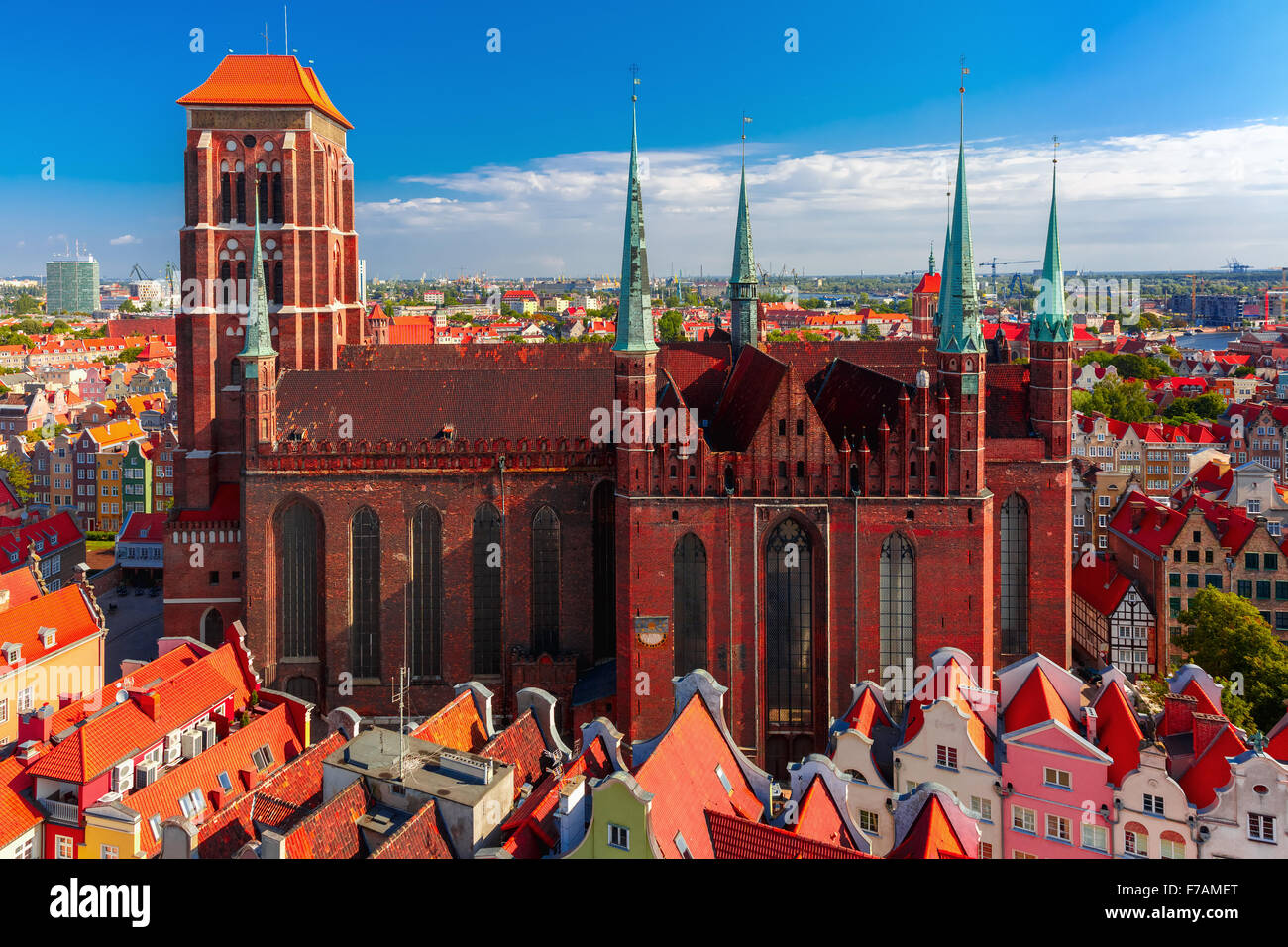 St. Maria Kirche in Danzig, Polen Stockfoto