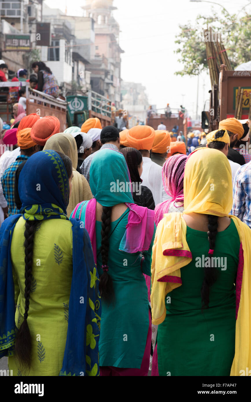 Religiöse Zusammenkunft von Sikhs Stockfoto