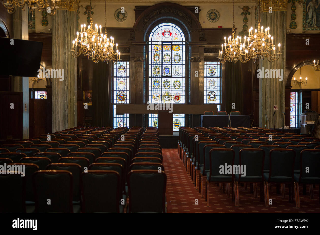 Der Aufenthaltsraum in der Law Society, Chancery Lane, London Stockfoto