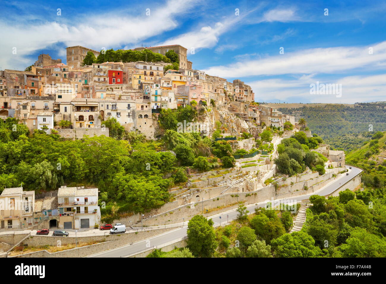 Ragusa Ibla (Unterstadt), Sizilien, Italien UNESCO Stockfoto
