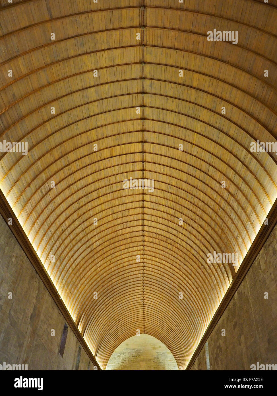 Innenansichten der Papstpalast in Avignon Süd-Frankreich Stockfoto