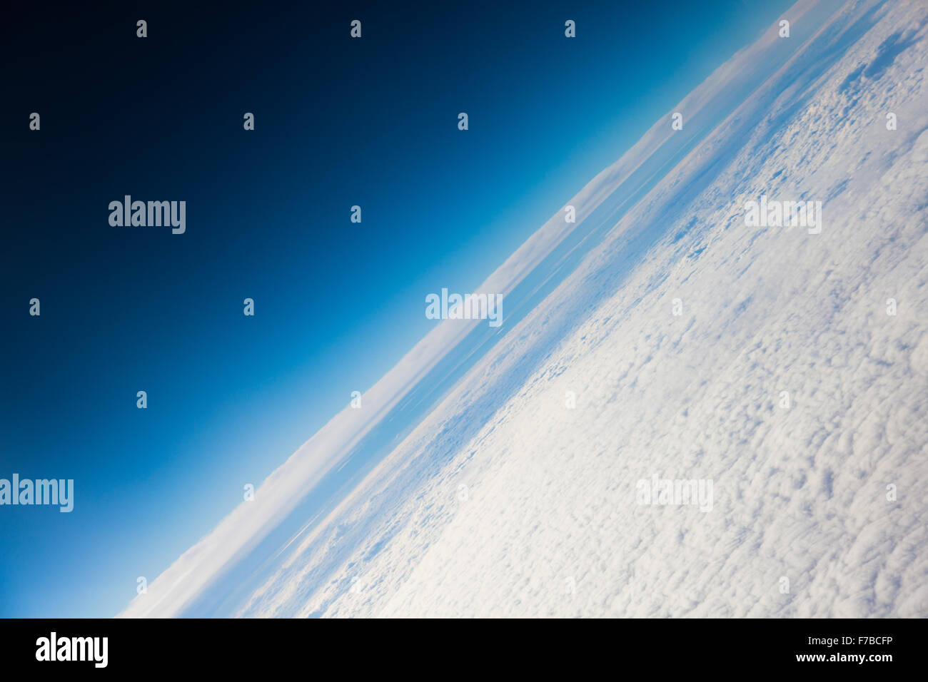 Planetenerde der blaue Planet Nahaufnahme aus dem Raum Stockfoto
