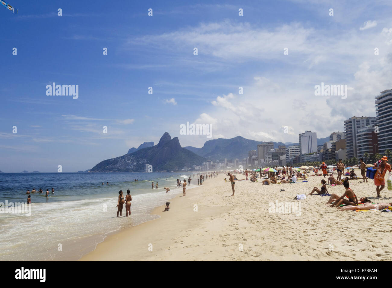 Rio De Janeiro, Ipanema-Strand, Brasilien Stockfoto