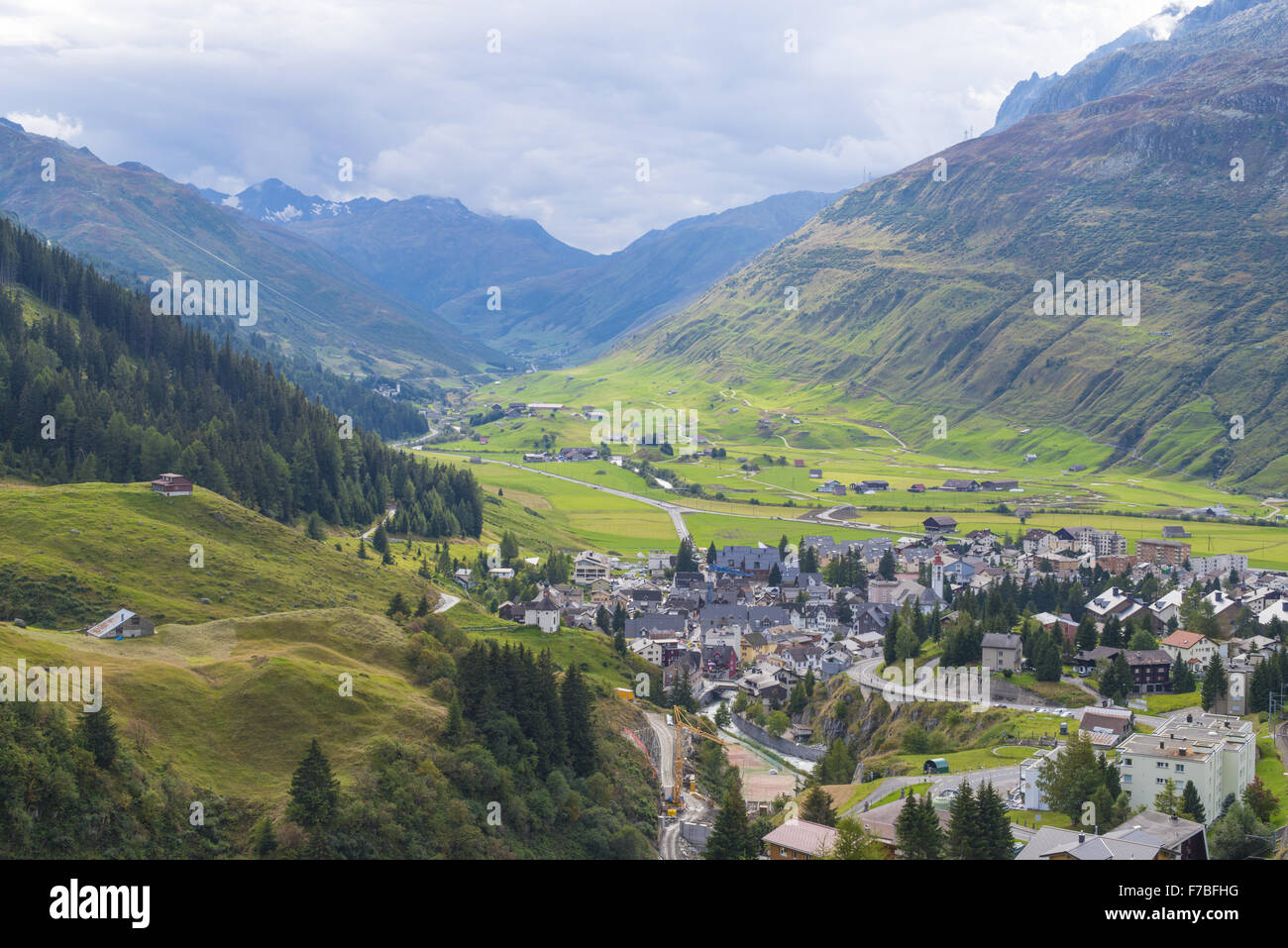 Andermatt, Urserental, Kanton Uri, Schweiz Stockfoto