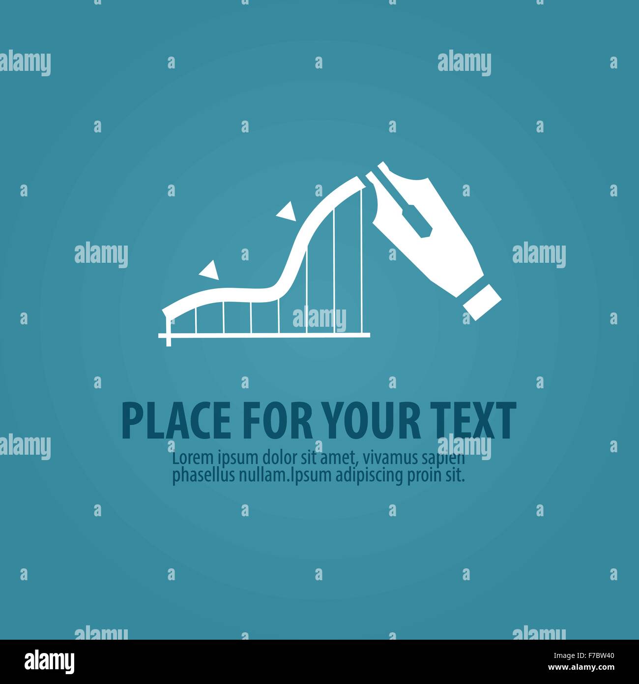 Geschäft Vektor-Logo-Design-Vorlage. Diagramm, Diagramm oder Finanzen-Symbol Stock Vektor