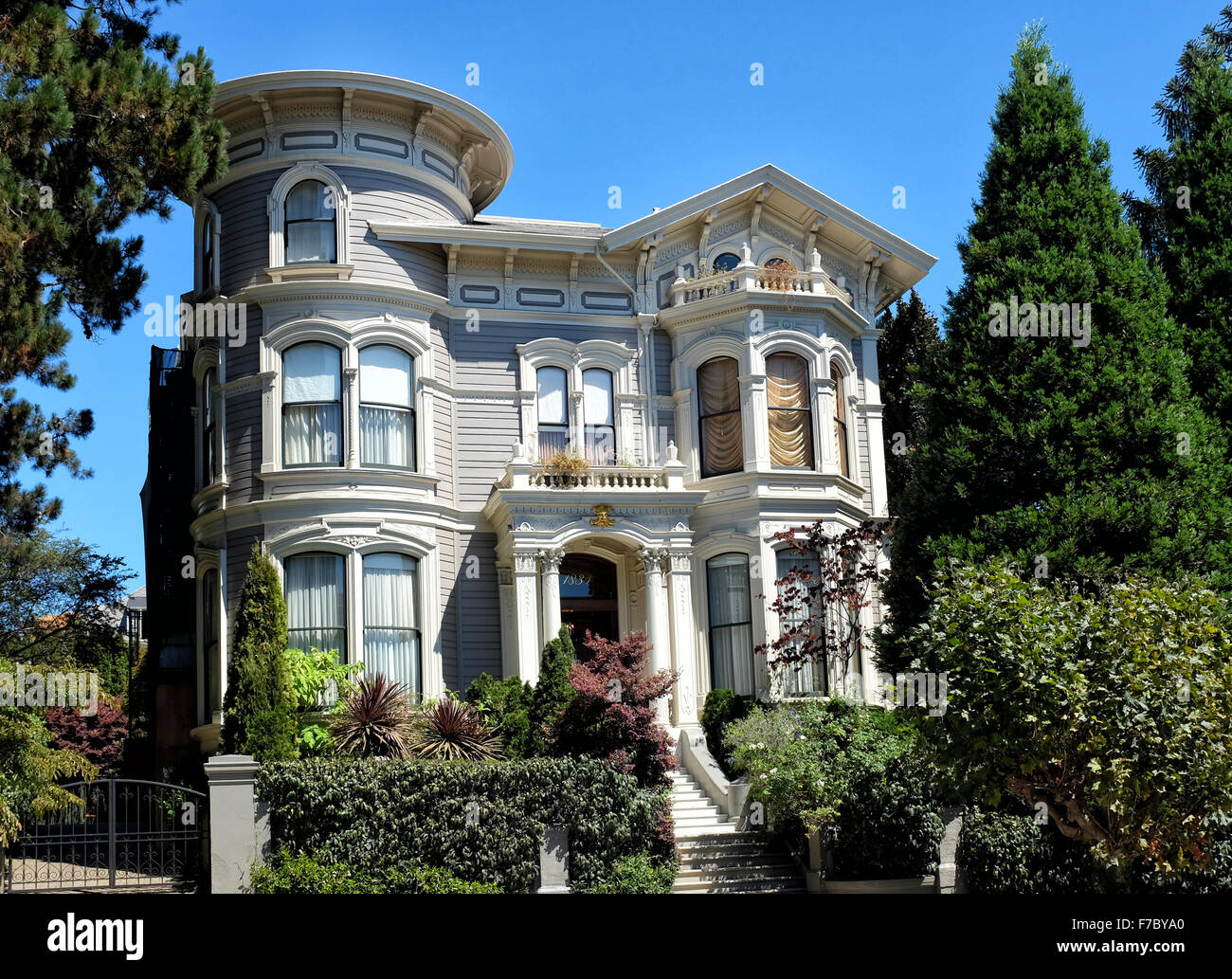 Villen in San Francisco Stockfoto