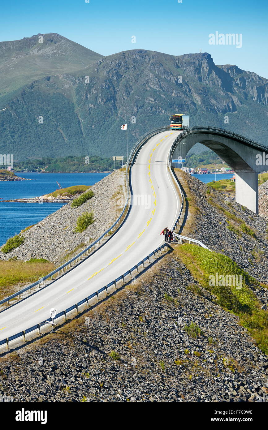 Die Atlantic Road mehr Og Romsdal, Norwegen Stockfoto