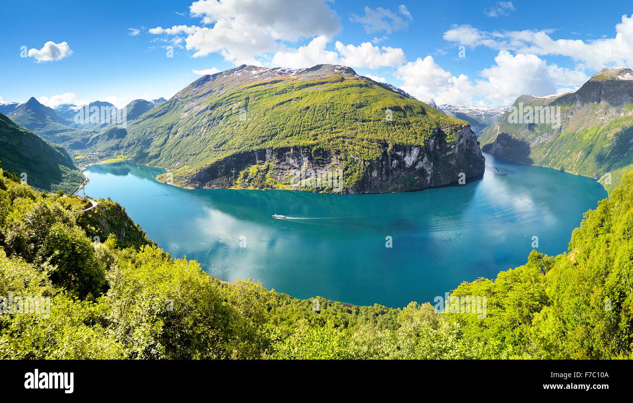 Geiranger Fjord, Norwegen Stockfoto