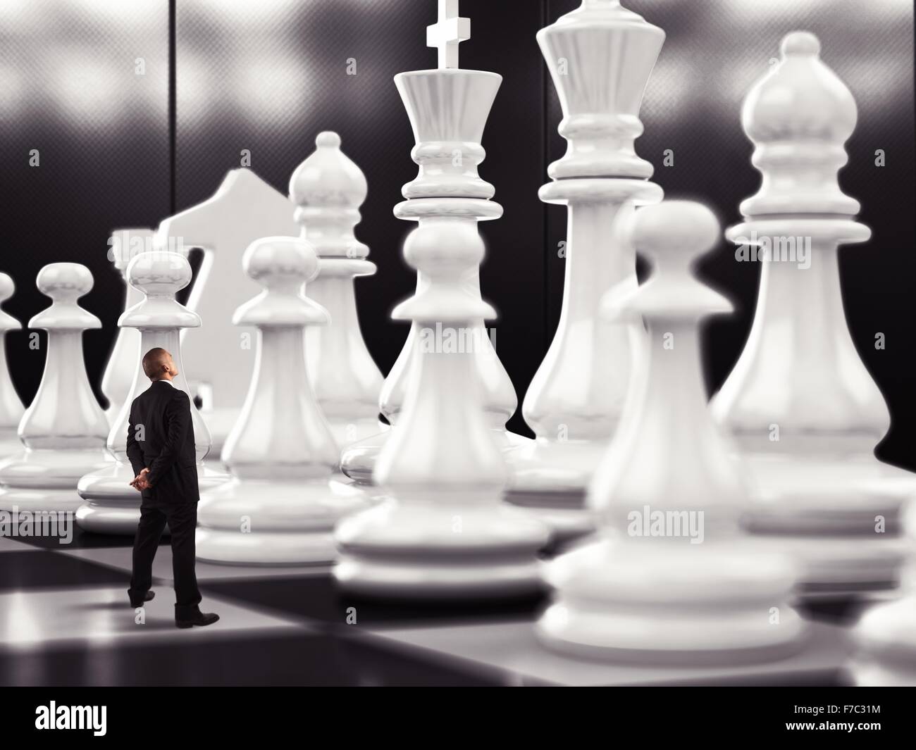 Spiel des Schachs Stockfoto