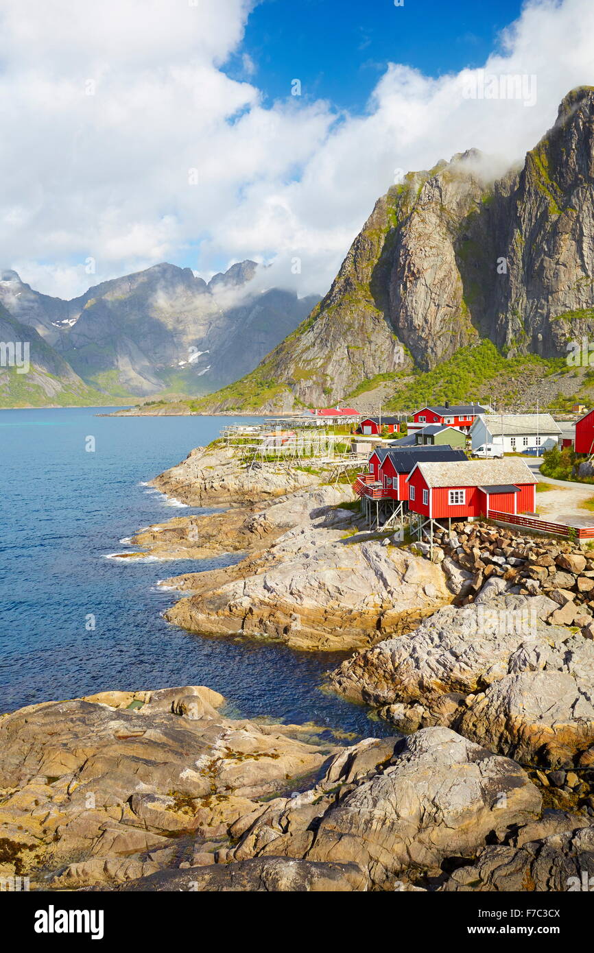 Lofoten-Inseln Landschaft, Moskenes, Norwegen Stockfoto