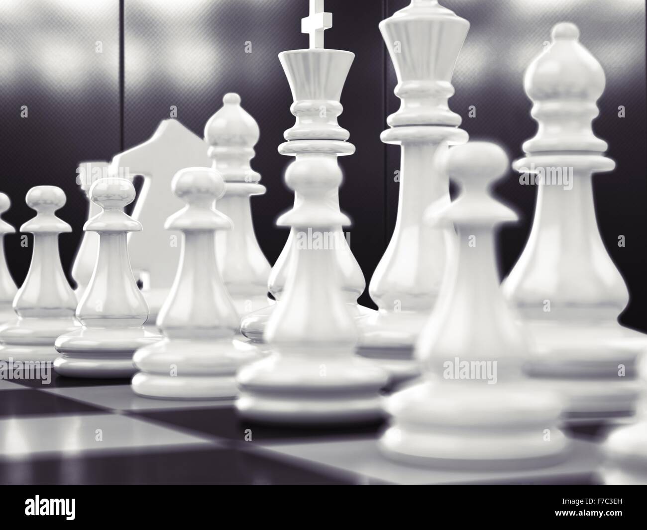 Schach als Planspiel Stockfoto