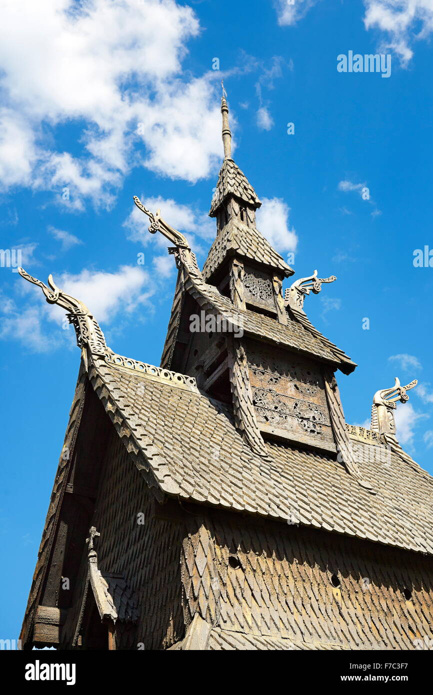 Borgund Stabkirche, Sogn Og Fjordane, Norwegen Stockfoto