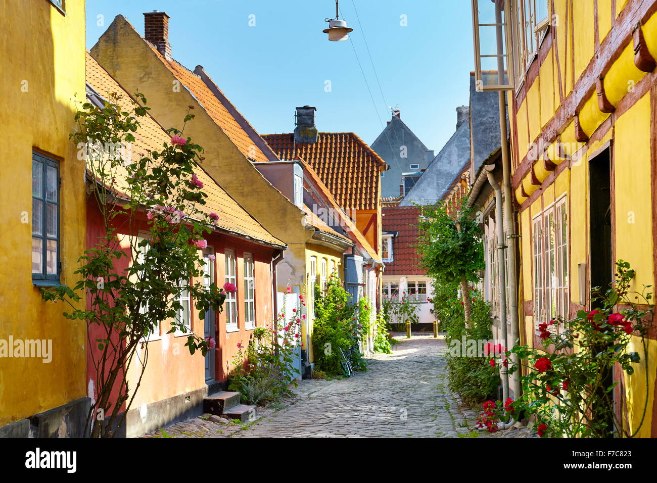Alte Stadt in Helsingør, Dänemark Stockfoto