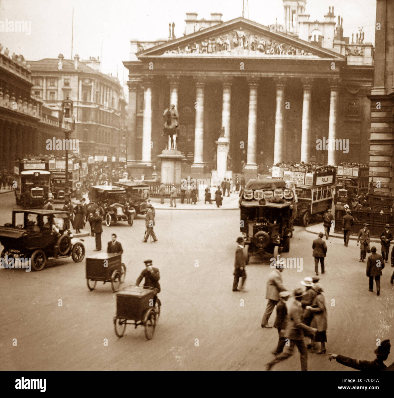 Die Royal Exchange, London - 1900 Stockfoto