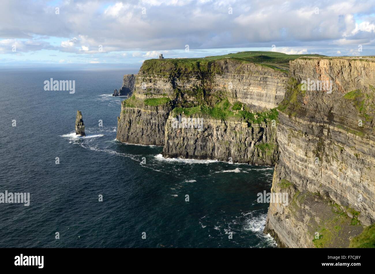 Cliffs of Moher in den späten Abend Licht Burren County Clare Irland Stockfoto