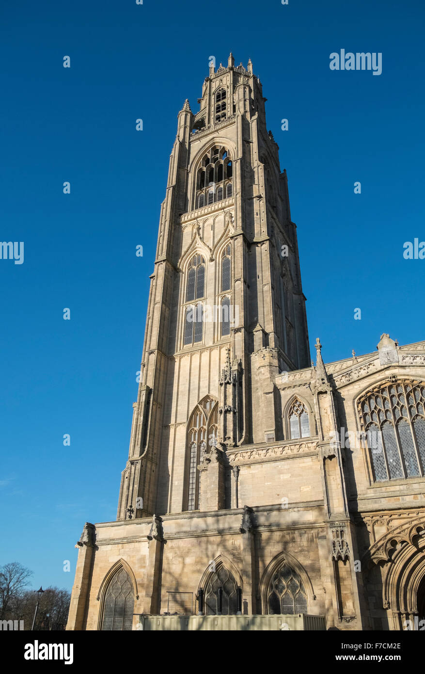 Gebäude der St. Botolph Kirche (bekannt als The Stump), Boston, Lincolnshire, England UK Stockfoto