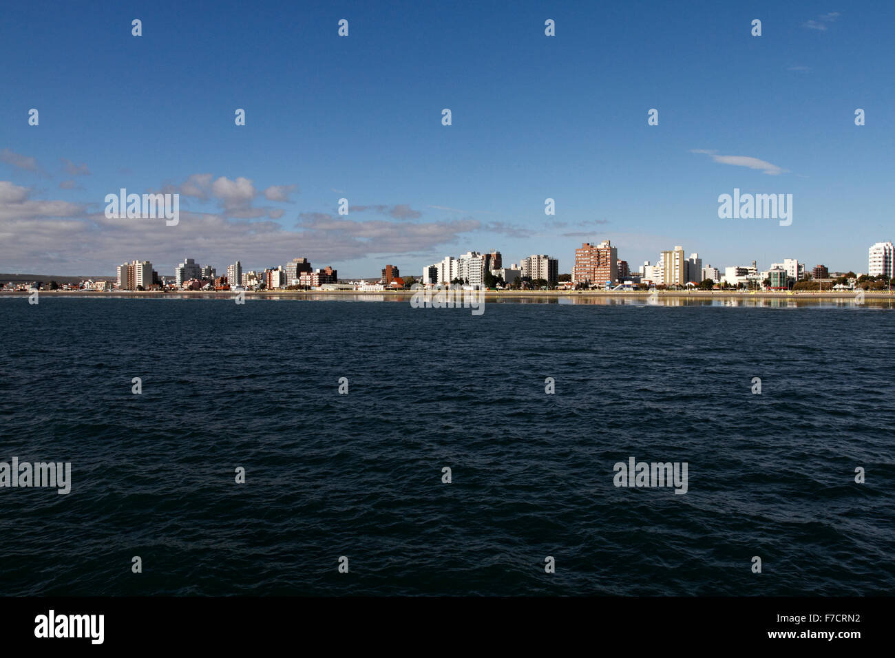 Puerto Madryn Beaach auf den Golfo Nuevo, Atlantik Patagonien Stockfoto
