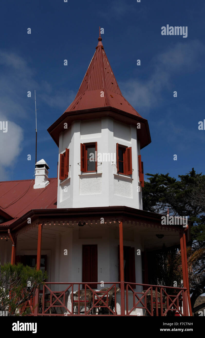 El Pedral Lodge, in der Nähe von Puerto Madryn, Provinz Chubut, Patagonien, Argentinien. Heiligtum des Vereins Global Pinguin. Außen Stockfoto