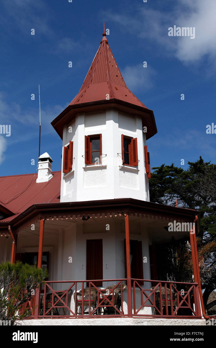 El Pedral Lodge, in der Nähe von Puerto Madryn, Provinz Chubut, Patagonien, Argentinien. Heiligtum des Vereins Global Pinguin. Außen Stockfoto