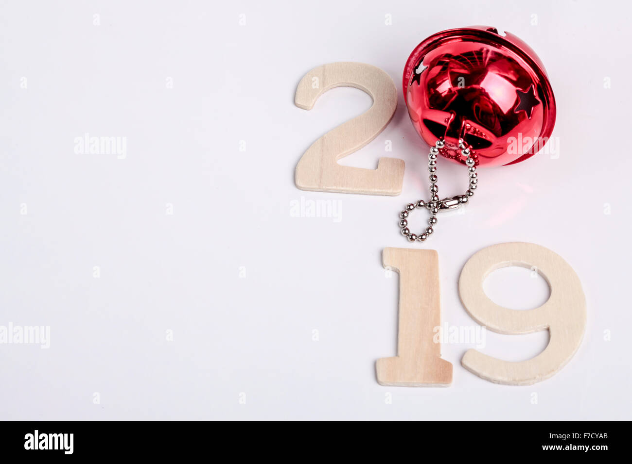 Kreative frohes neues Jahr 2019 Design. Stockfoto