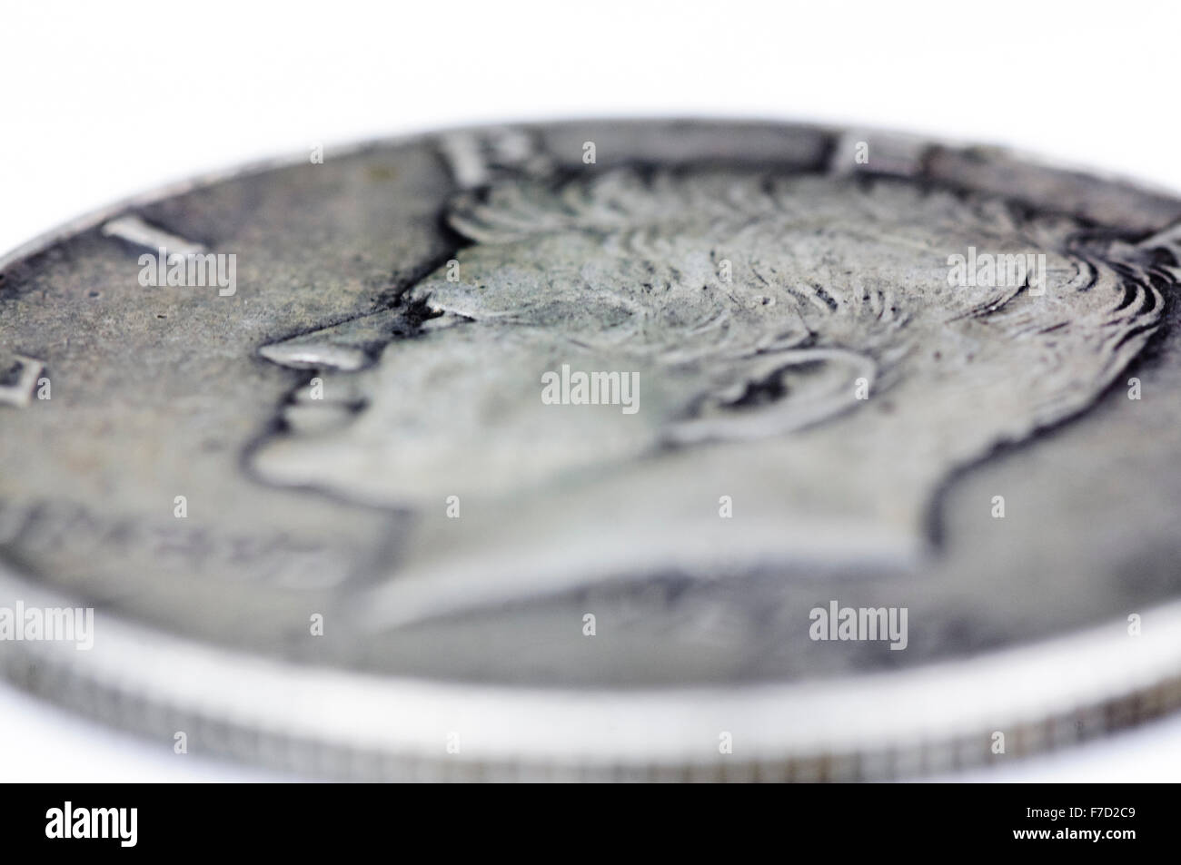 1964 Silber Dollar mit John F Kennedy vor seiner Ermordung Stockfoto