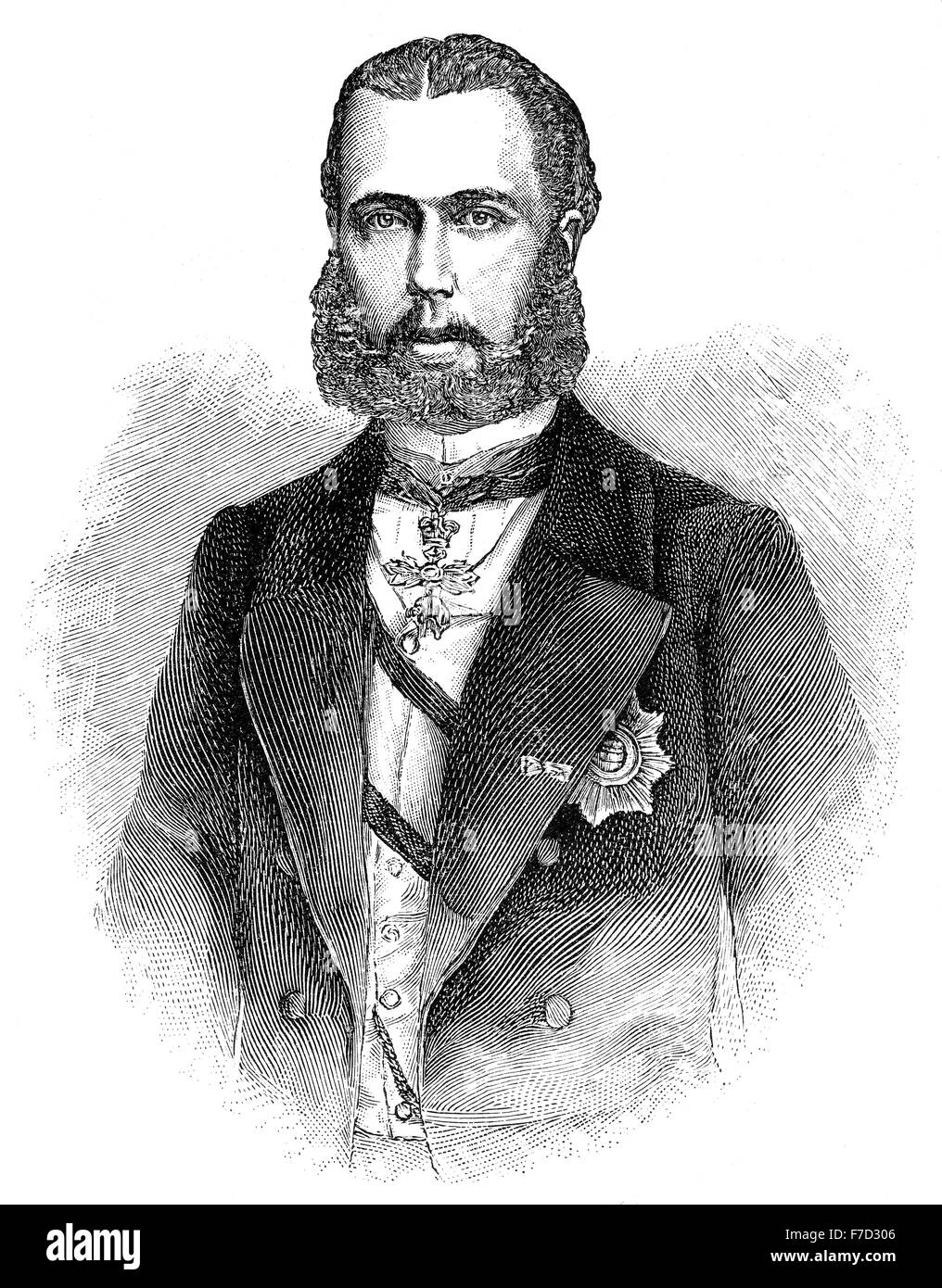 Maximilian i., Erzherzog Franz Ferdinand von Österreich, Kaiser von Mexiko während des Mexikanisch-Amerikanischen Krieges, 1832-1867 Stockfoto