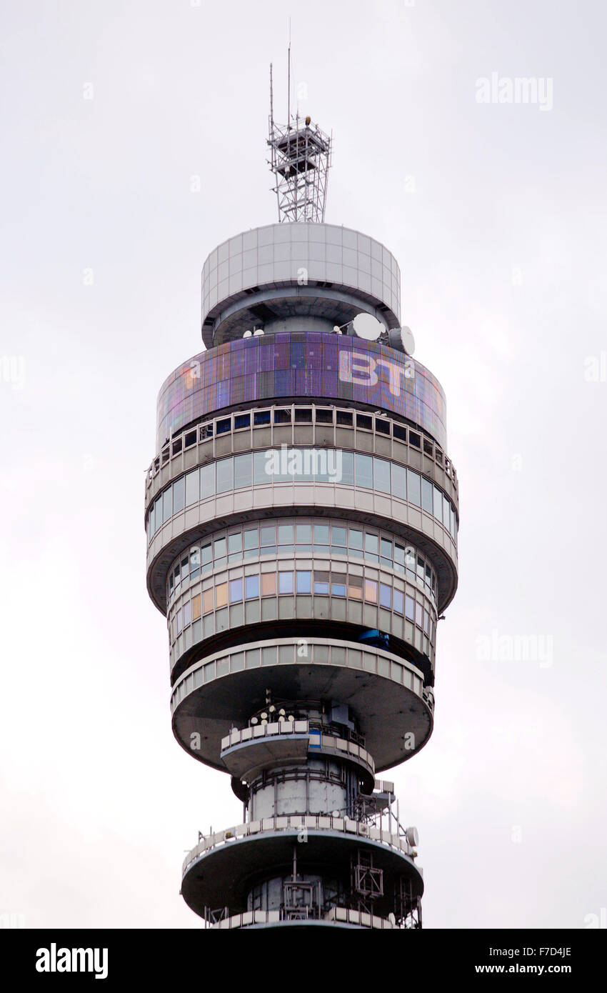British Telecom BT Tower, Fitzrovia, London. AKA Postamt Turm AKA London Telecom Stockfoto