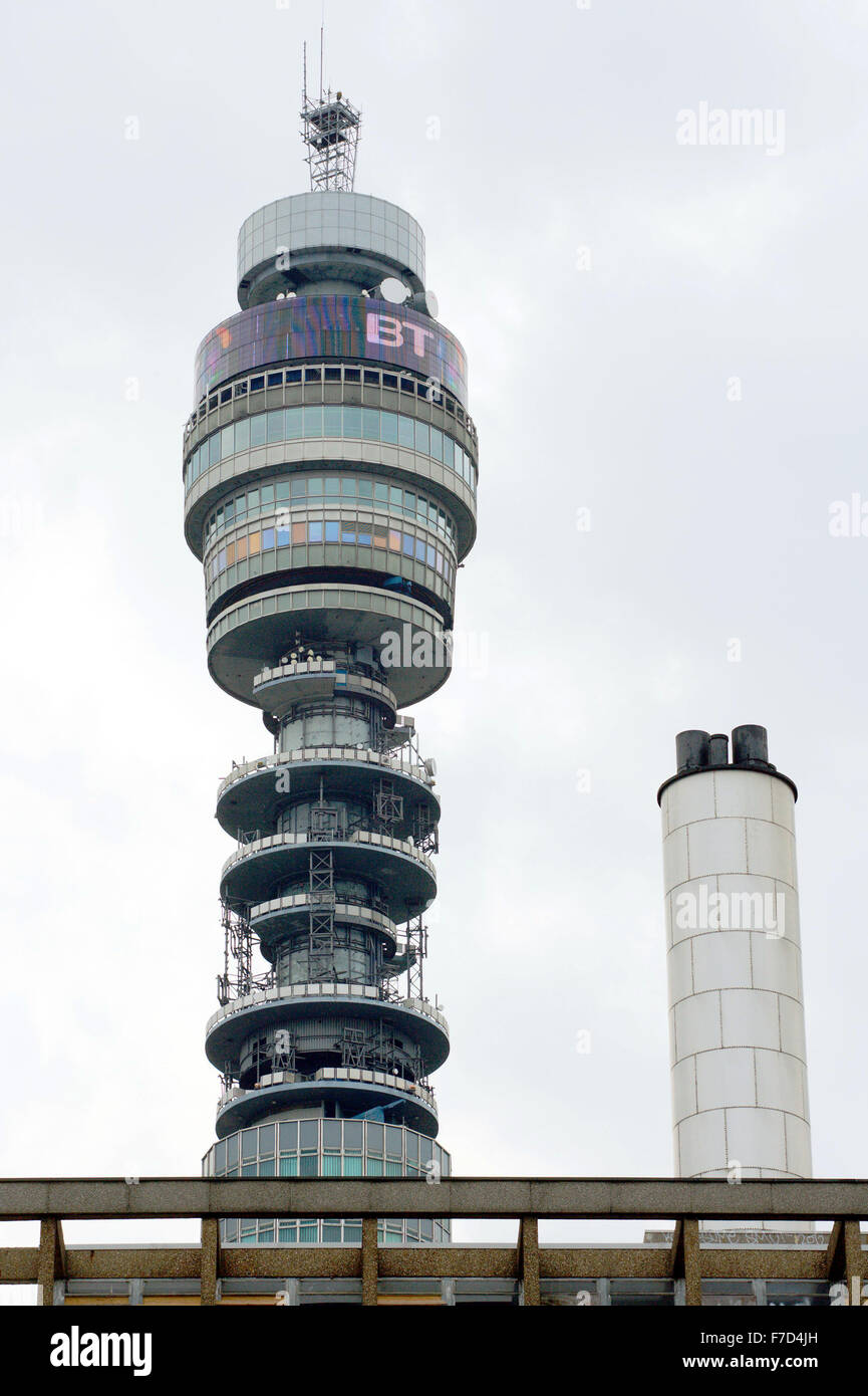 British Telecom BT Tower, Fitzrovia, London. AKA Postamt Turm AKA London Telecom Stockfoto