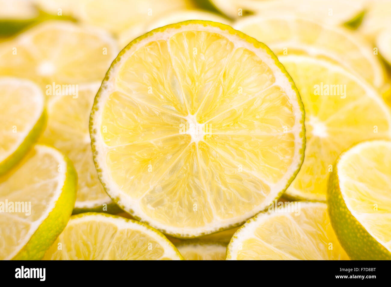 Lime Slice closeup Stockfoto