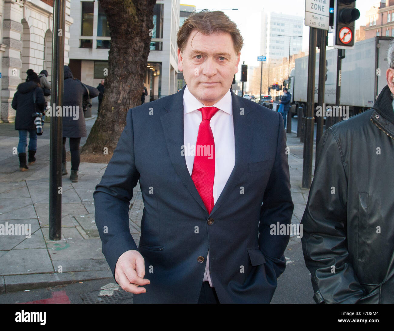 Eric Joyce MP verlassen Westminster Magistrates court Stockfoto