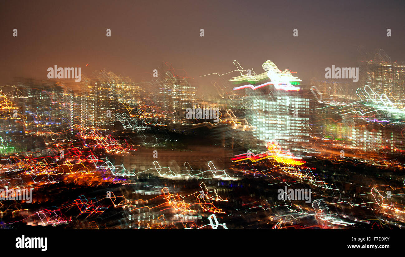 Das Bild von Mumbai Skyline aufgenommen in Mumbai. Stockfoto