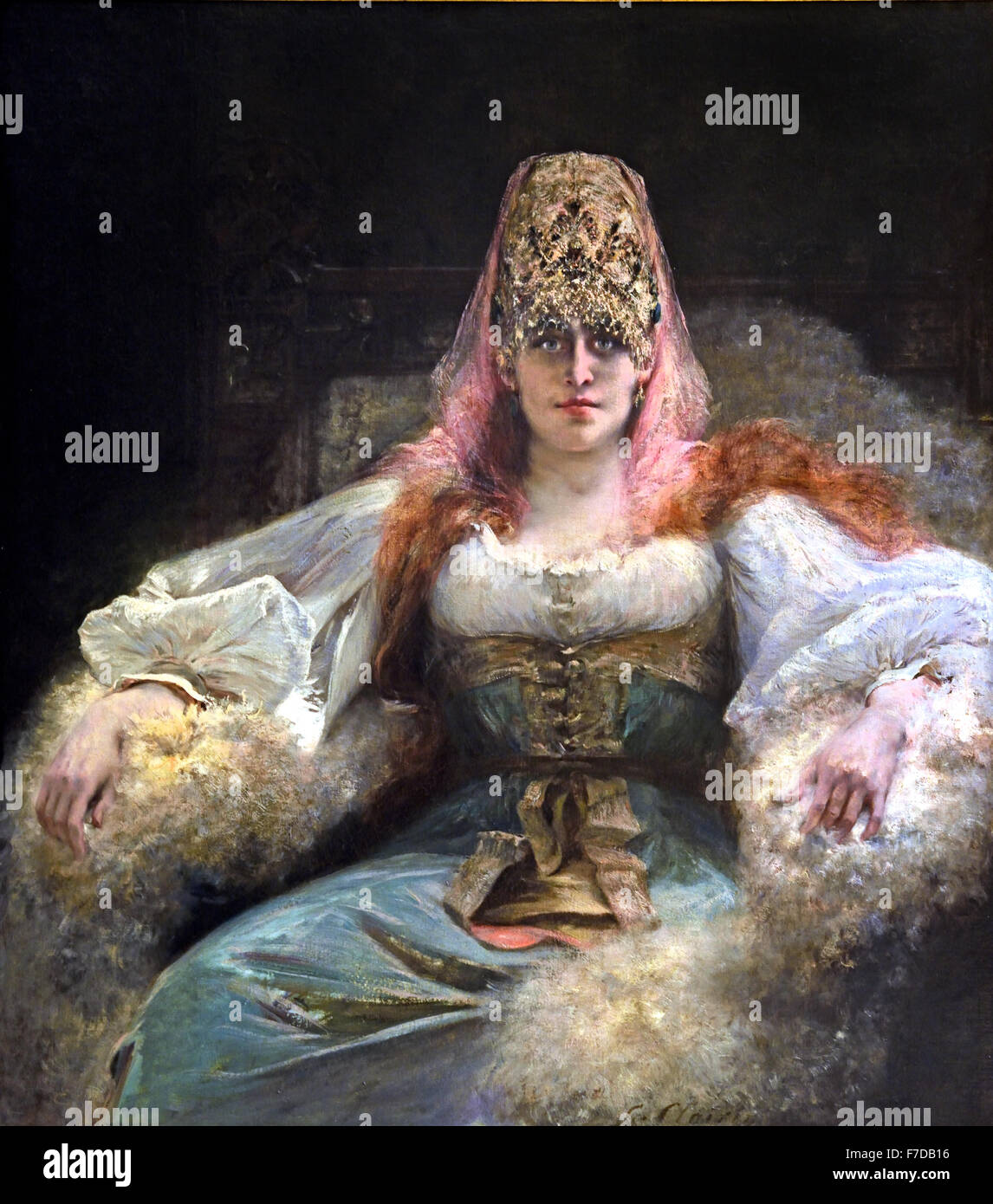 Portrait de Sarah Bernhardt 18841902 Clairin 1843 1919