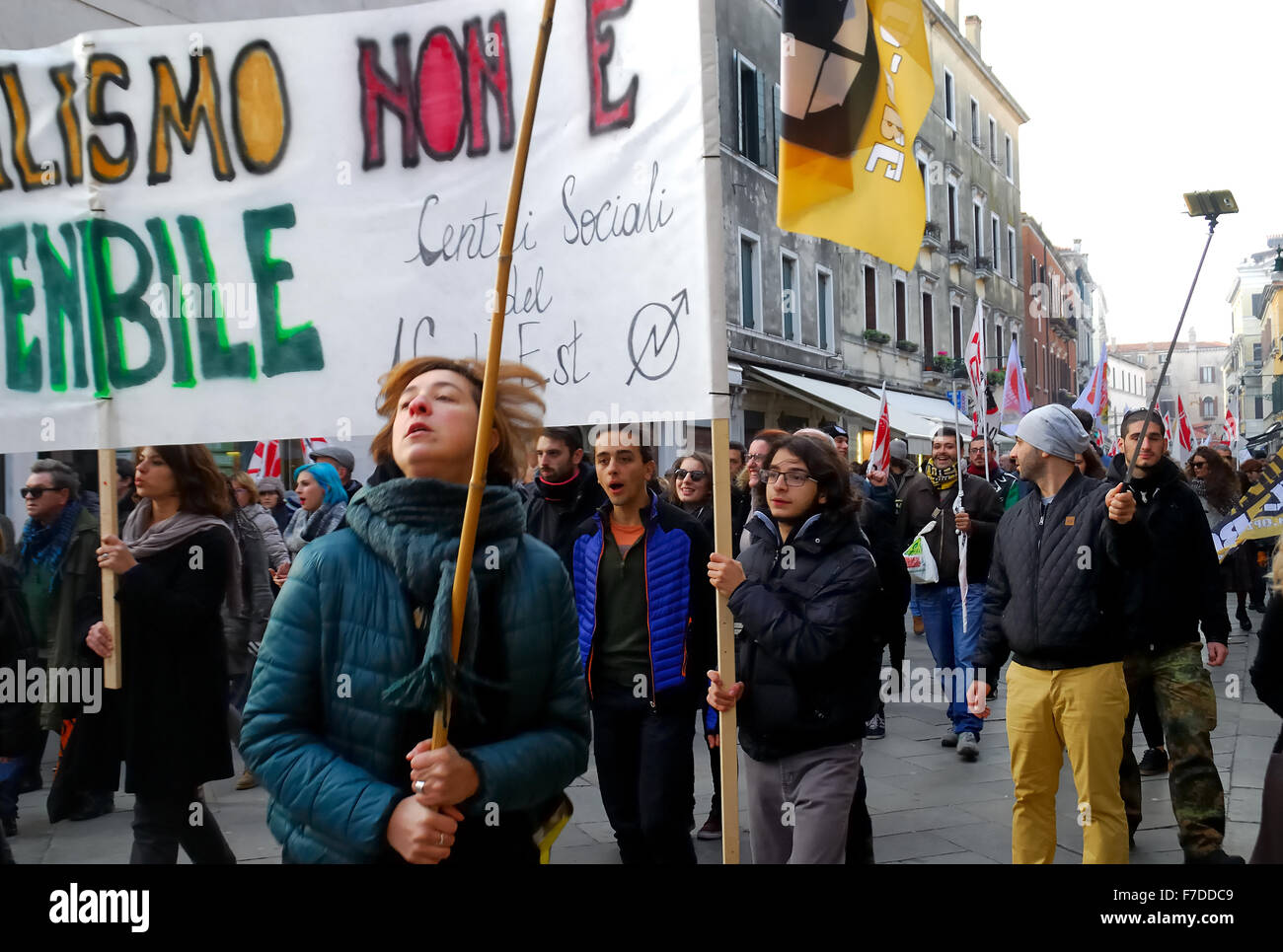 Venedig, 29. November 2015. Global Climate March Stockfoto