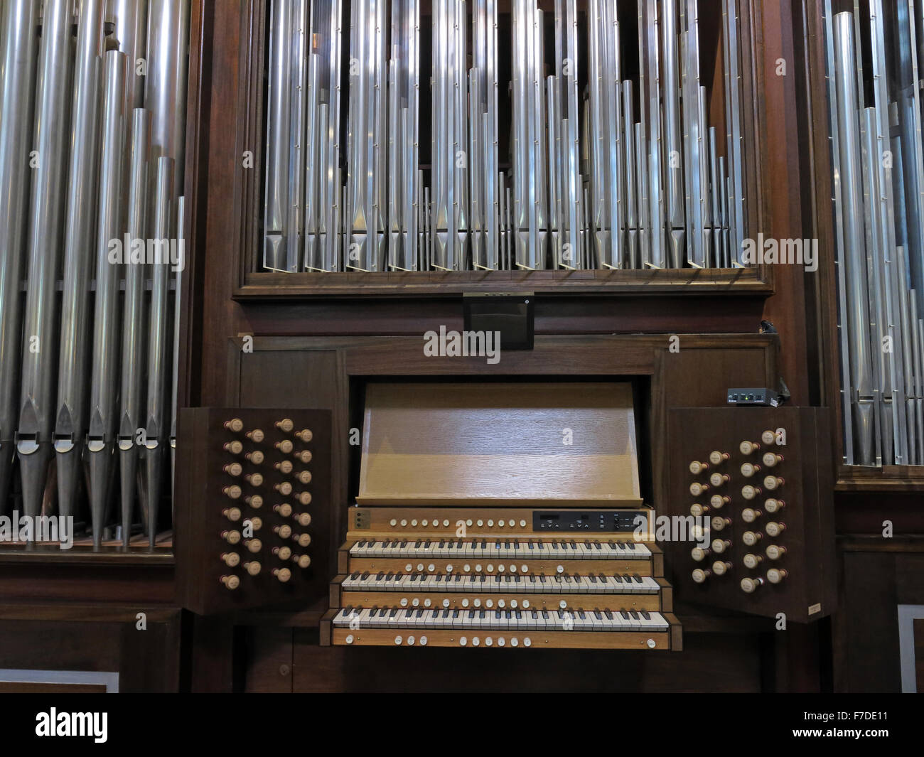 Orgel an Allerheiligen, Kingston Upon Thames, London, England, UK Stockfoto